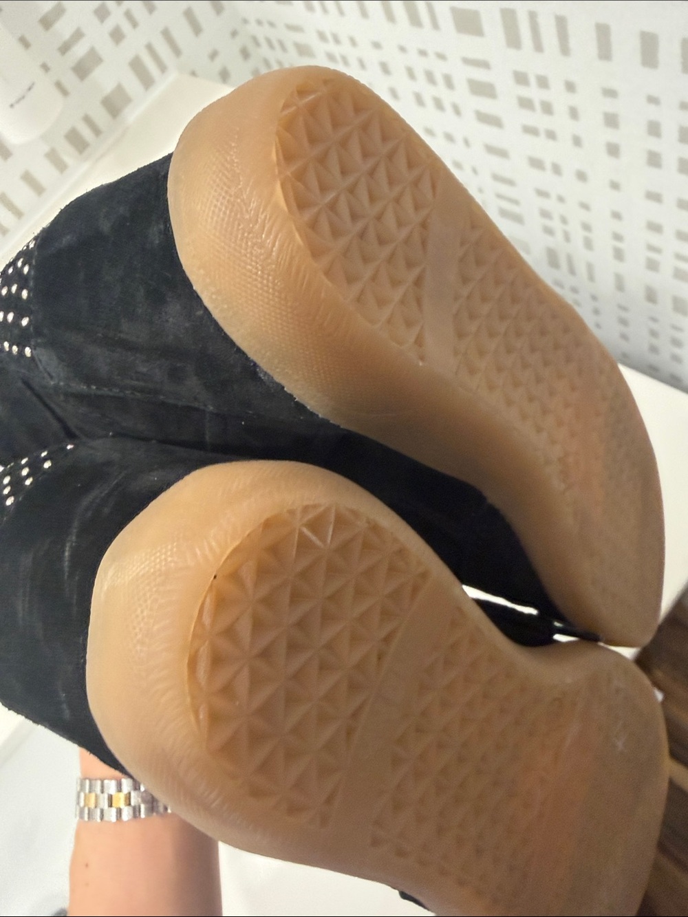 Bronx Jae-yy suede wedge black sneakers NWOB Sz 40/US 19 - Picture 8 of 10